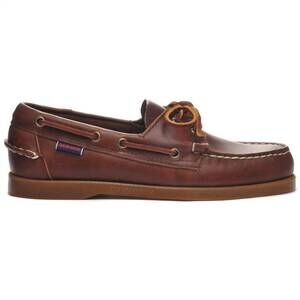NEW SEBAGO men's dockside portland waxed boat shoes in brown honey